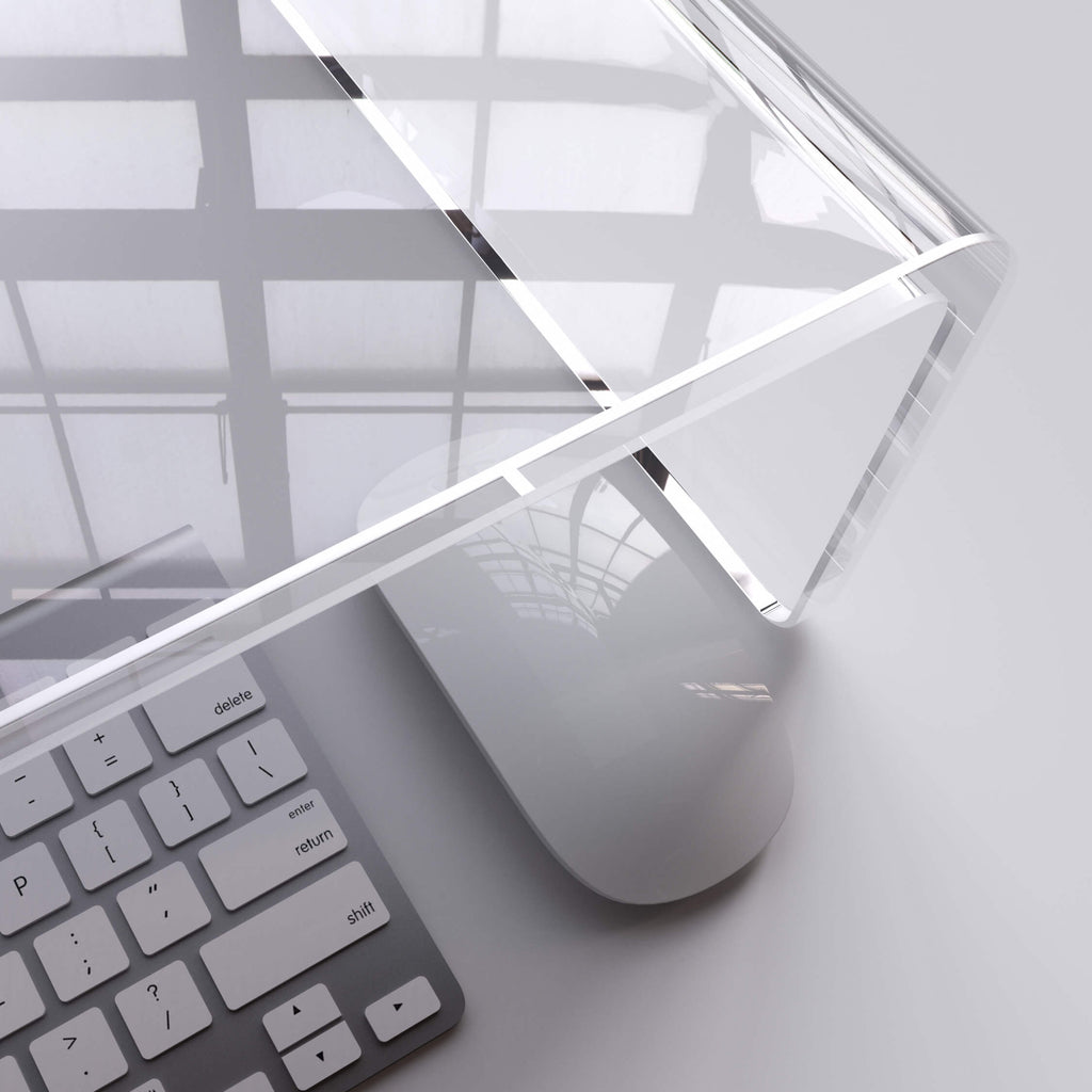 Desk Acrylic Computer Monitor Stand with LED (Two Color)